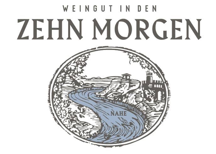 In den zehn Morgen Weingut Logo mit Text