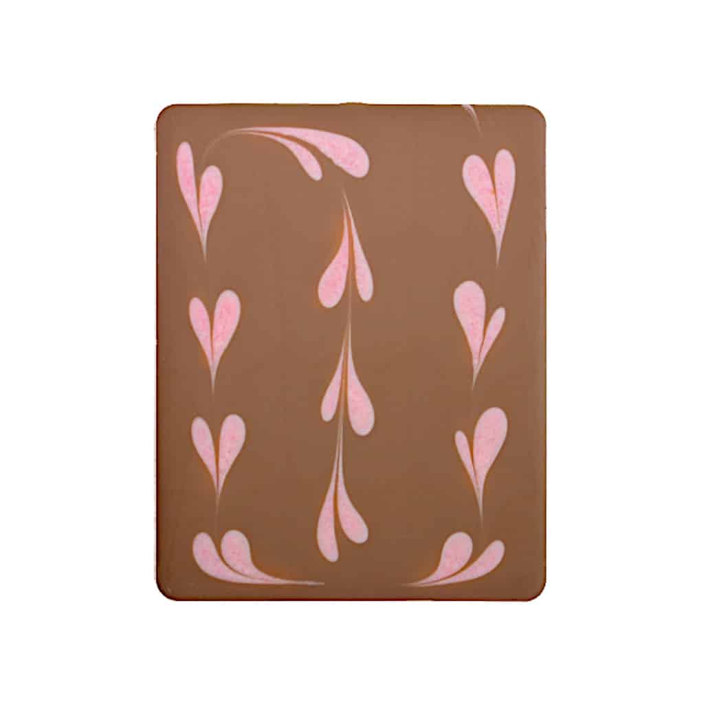 Art of Chocolate Tafel Himbeer Herz ohne Verpackung