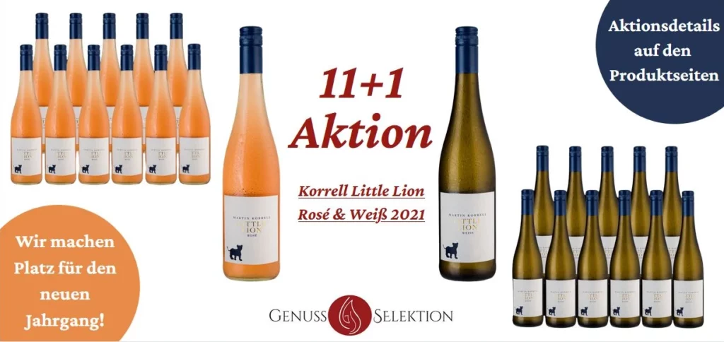 Korrell Little Lion Rosé und Weiss 11+1 Aktion